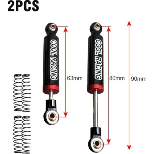 80/90/100/110/120mm Internal Shocks Absorber Metal for 1/10 RC TRX-4 Wraith SCX10 D90 Parts Accessory