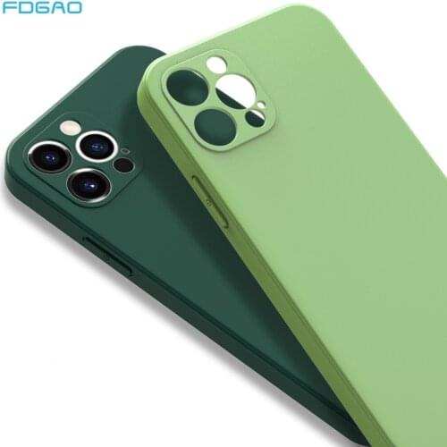 For iPhone 7 8 Plus Case Luxury Original Liquid Silicone Soft Cover For iPhone 12 Mini 11 Pro Max X XR XS Shockproof Phone Case