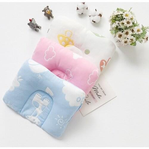 0-1 years old Baby pillowcotton jacquard gauze baby pillow anti-heading pillow U-shaped pillow maternal and child supplies