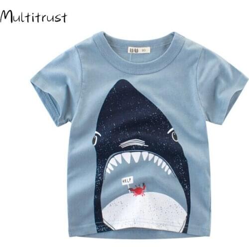 Children for Boys a Boy Girls Kids Kids Shirts Child Baby Toddler Cotton Cartoon Tee Tops Clothing