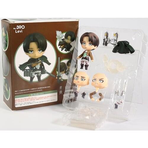 Attack on Titan Shingeki no Kyojin Scouting Legion Levi Rivaille 390 PVC Action Figure Model Collection Toy
