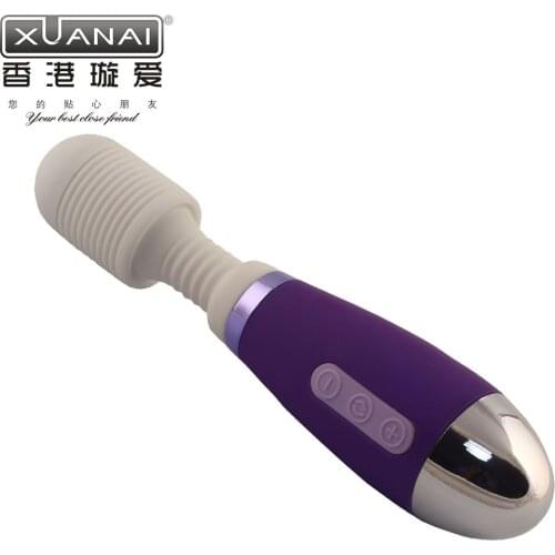 Xuanai USB recharge Massage Wand, Clit Vibrator Adult Toys Vibradores Magic Wand, Vibratore Erotic Sex Toys For Woman sexshop