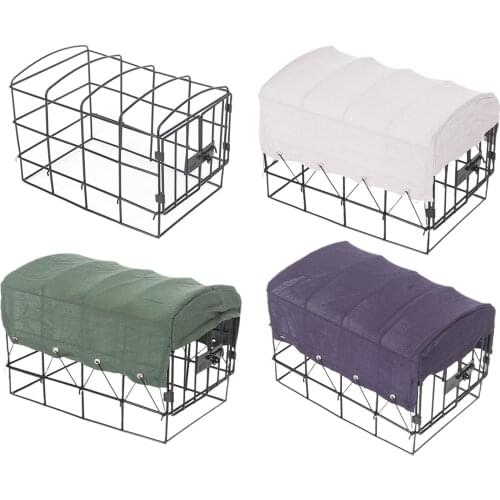 Metal Cage Hurdle Tent Frame fit for WPL D12 1:10 Scale Simulation RC Truck Car DIY Decoration