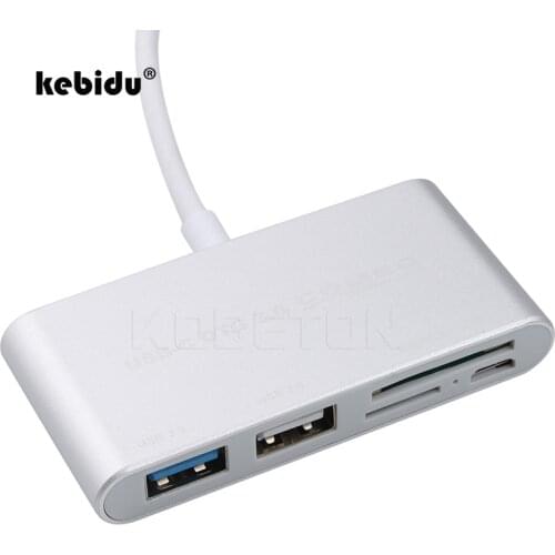 Kebidu Multifunction HUB Type-C USB 3.0 Support SD/MicroSD Card Reader for MacBook PC Smart Phone USB Type-C Wholesale
