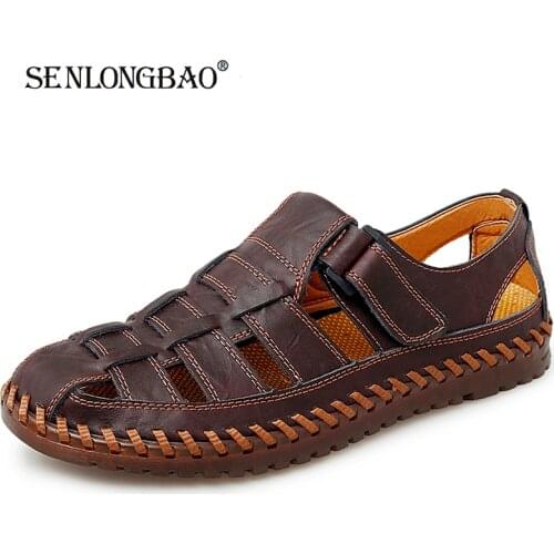 New Summer Men Sandals Fashion Outdoor Casual Shoes Mens Beach Sandals Breathable Waterproof Footwear Men Lazy Shoes Size 38~48