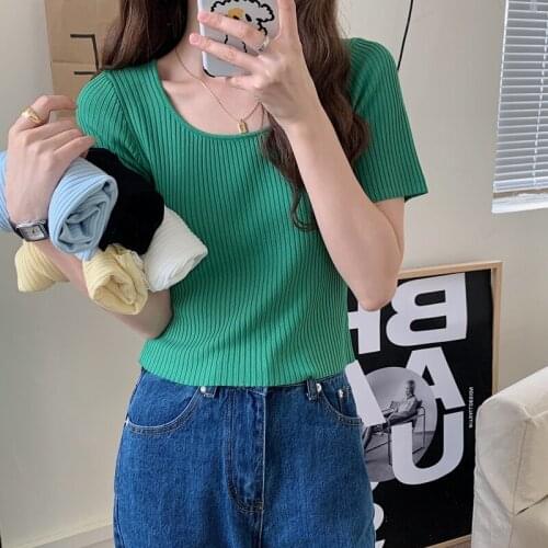 Женские полосатые футболки MUZISHA China At AliExpress