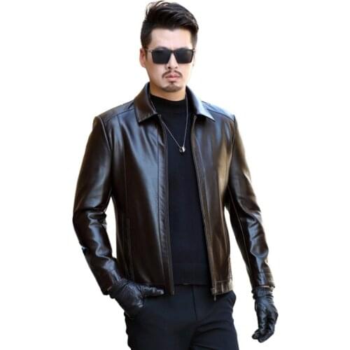 New 2020 Mens Leather Jackets Youth Casual High Quality Classic Motorcycle Bike Jacket Men Plus Velvet Thick Coats Winter Lapel