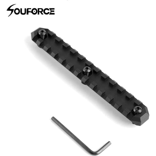 New Arrivals M-LOK 13 Slot Picatinny Weaver Rail Segment Handguard Section Mounts 20mm Rail Base W/Nut 5.7 inch Tool for Rifle