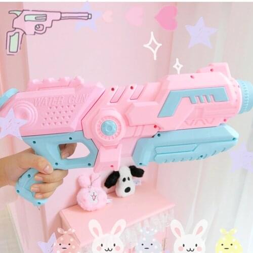 New Large Pull-out Pink Water Gun Toy Kids Beach Squirt Toy Swim Summer Pool Outdoor Kids Toy Party