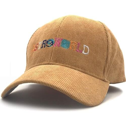 Dad Hat Travis Scotts Latest Album Cap 100% Corduroy Embroidery Women Men Corduroy Baseball Caps