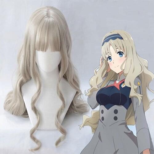 DARLING In The FRANXX Cosplay Wigs KOKORO Cosplay Wigs Heat Resistant Synthetic Anime Cosplay Wig Halloween Carnival Party 556