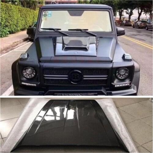 Real Carbon Fiber Front Bumper Engine Hood Vent Cover Machine Cover Fits For Mercedes-Benz G Class W463 G500 G55 G63 G65 G350