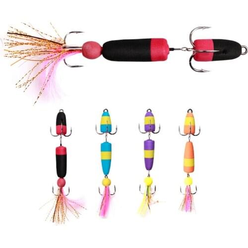 Wokotip Mandula 4 color Fishing Lure Soft Lures Foam Bait Swimbait Wobbler Bass Pike Lure Artificial Baits Pesca 2# 4# Hook