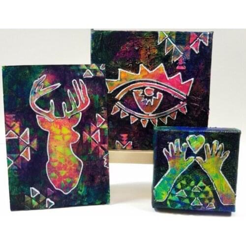 Mixed Pattern Stencil For DIY Scrapbooking Paper Cards Making Crafts Kids Fun Plastic Templates Decorative New