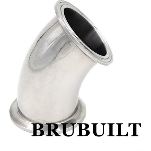 2" TC 45 degree Elbow 304 Sanitary Tri-Clover Fittings Connectors Home Brew