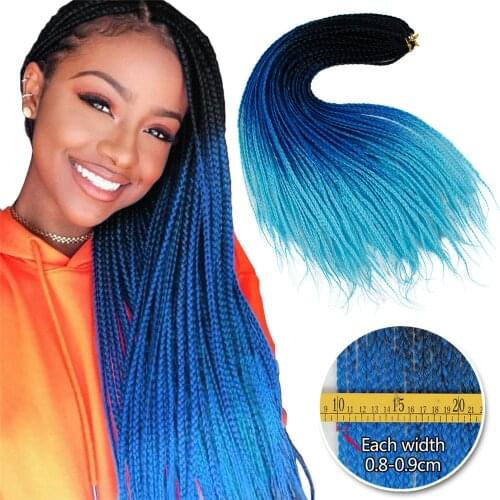Crochet hair for braids 24 inch box braids 22 Roots/pack 100 gram Ombre Twist Braiding Hair Heat Fiber Bulkt braids for hair