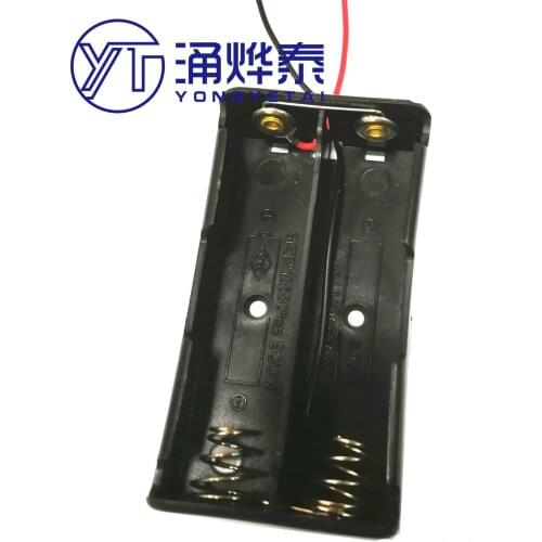 YYT 2PCS Two 18650 parallel battery box, extended two 3.7V lithium battery box, two