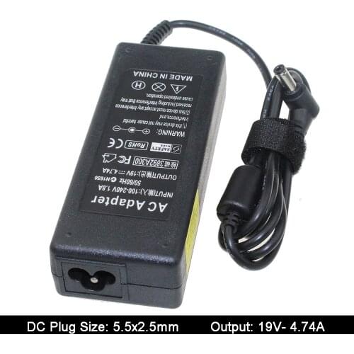 19V 4.74A 5.5x2.5mm Notebook AC Adapter For ASUS X52F X7BJ X72D X72R X2R X51R X51R X52R X52D X53B/BJ/S/E Laptop Power Charger