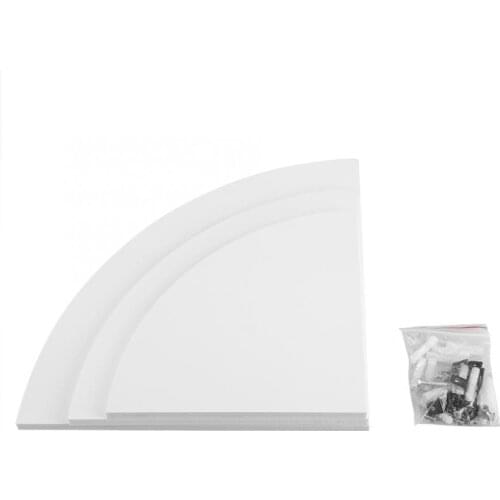 3Pcs Floating Corner Shelf Wall-Mounted Storage Rack Bookshelves Home Furniture Office Decor Tool