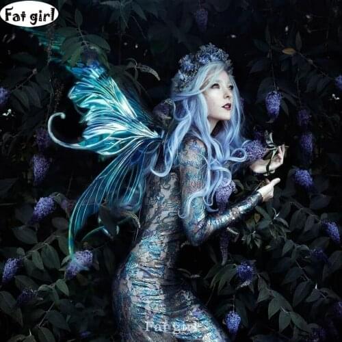5D Diamond Painting Fairy Woman Butterfly Elf Flower Rhinestones Embroidery Pattern Diamond Cross Stitch Mosaic Stickers