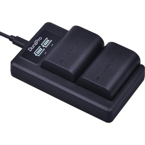 2X 2000mAH LP-E6 LPE6 LP E6 LP-E6N Camera Battery + LED USB Charger For Canon EOS 5DS R 5D Mark II III 6D 7D 60D 60Da 70D Camera