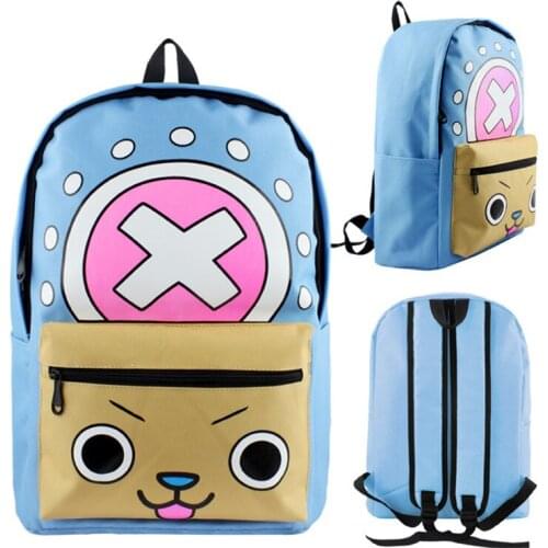 Anime One Piece Chopper Cosplay Backpack Travel Laptop Rucksack Student School Shoulder Bags Gift