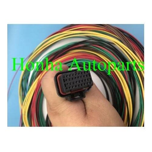 34 Pin/Way Female Tyco AMP Auto Oil Gas Connector Plug With Cable Wire Pigtail 4-1437290-0