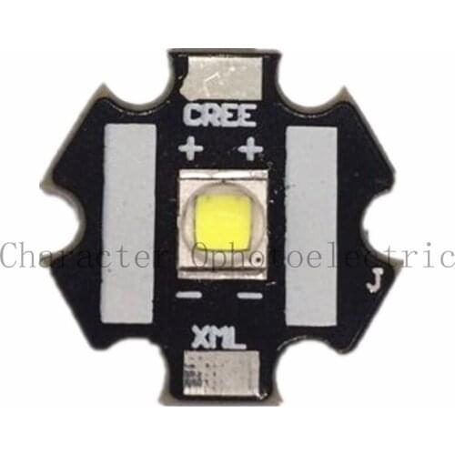 CREE Xlamp XML2 XM-L2 10W White 6500K High Power LED Emitter Bulb with 20mm Heatsink For Flashlight DIY