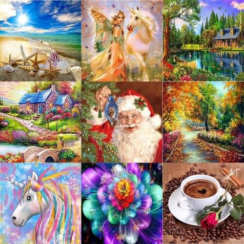 Unicorn Elf girl Resin Diamond Painting Kits Canvas Embroidery Home Room Decoration Mosaic Animal Full Cross Stitch Gift