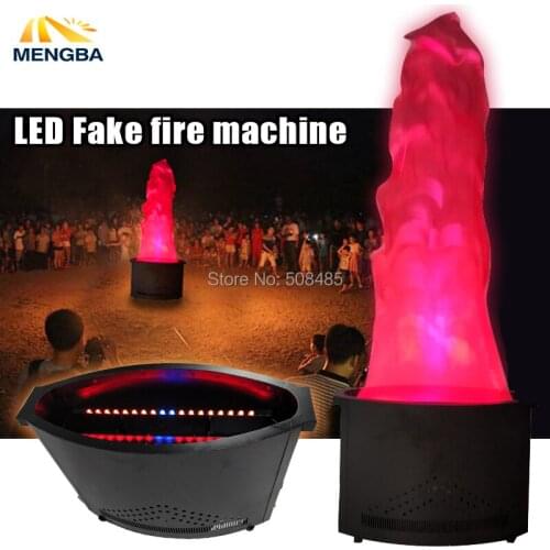 1.5meter red Fake fire flame lighting 36 LED fire machine Stage Special Effect LED lamp silk DJ DISCO wedding flame machine