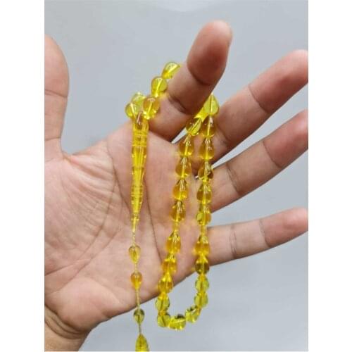 Islamic Tasbih Muslim Rosary Beads 33 Prayer Rosary For Men Bracelet For Men Accessory amber oltu amber stone Handmade Turkey