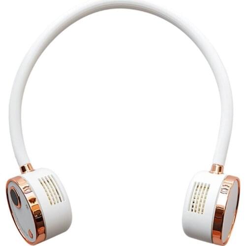 Creative Necklace Fan Portable Hanging Neck Fan USB Charging Small Air Cooler Multipurpose Creative Summer Cooling Tool
