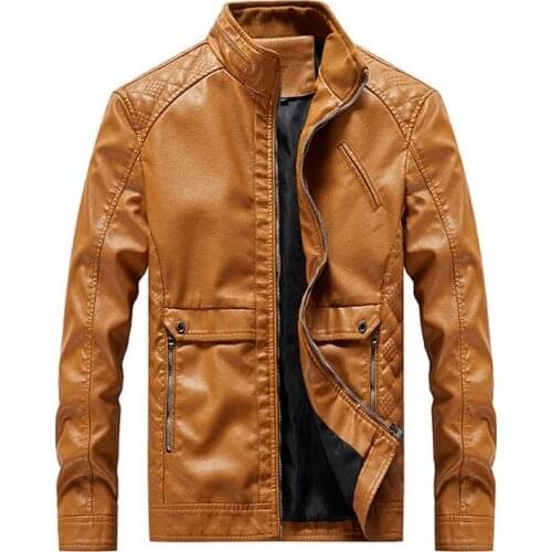 Nice Leather Jackets Men Winter Autumn Casual Bomber Jackets Winderbreaker Motorcycle Faux PU Jackets Male Fur Coat Dropshipping