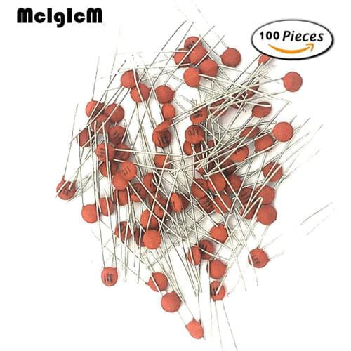 MCIGICM 100pcs 50V Ceramic Capacitor Assorted kit Assortment Set from 1pF 5pF 22pF 68pF 300pF 1.5nF 2nF 10nF 15nF 22nF 33nF 100n
