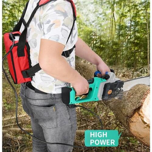 MH-9916 Household Mini Electric Saw Rechargeable High-power Outdoor Logging Saw With Plug-in Battery Car Electric Chain Saw Tool