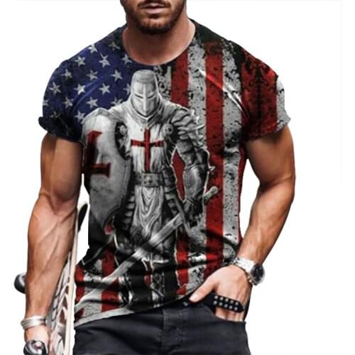 Mens casual T-shirt, 3D printed T-shirt, large loose round neck fashion T-shirt, street mens wear, new in 2021