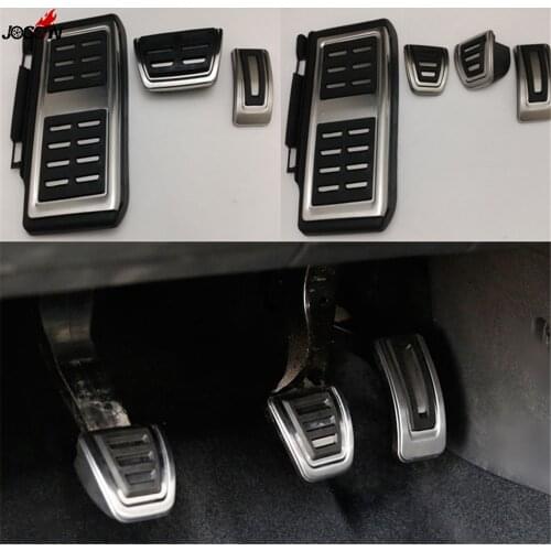 Gas Fuel Brake Footrest Foot Pedal Cover Trim Plate AT & MT For VW Volkswagen Tiguan 2017