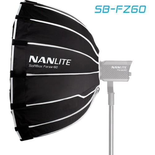 Nanguang SB-FZ60 60cm Softbox For Nanlite 60 Light Umbrella Photography Light Soft Box Bowen Mount Round SB FZ60