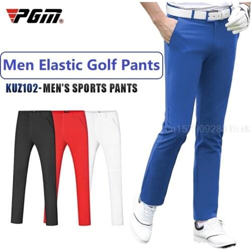 Pgm Summer Golf Mens Pants Elastic Casual Sports Pants Comfortable Quick Dry Male Trousers Mens Tennis Baseball Wear XXS-XXXL