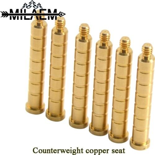 15 Pcs Archery Connect Base For ID 6.2mm Arrow Shaft Cooper Seat Compound Recurve Bow and Arrow DIY Hunting Shooting Accessories