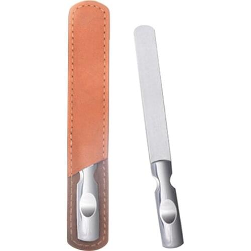 Professional Double Sided Nail File Stainless Steel Sandpaper Nail Sanding Grinding Polishing Manicure Care Tools
