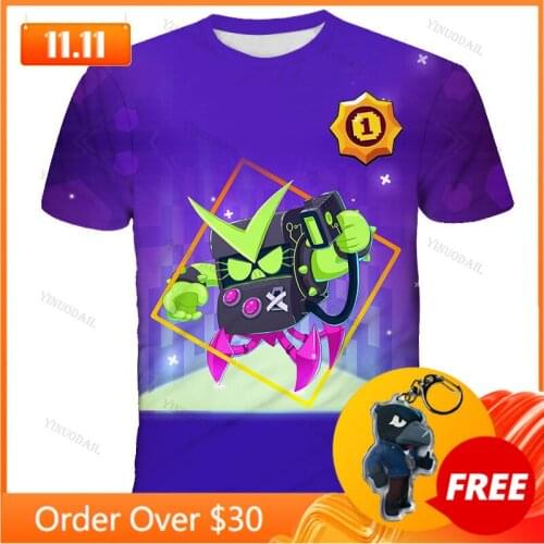 Shoot Childrens Crow Browlers 3D Print T-shirt Womens Clothing Shirtss Women Kids Tops 2021 Boys Girls
