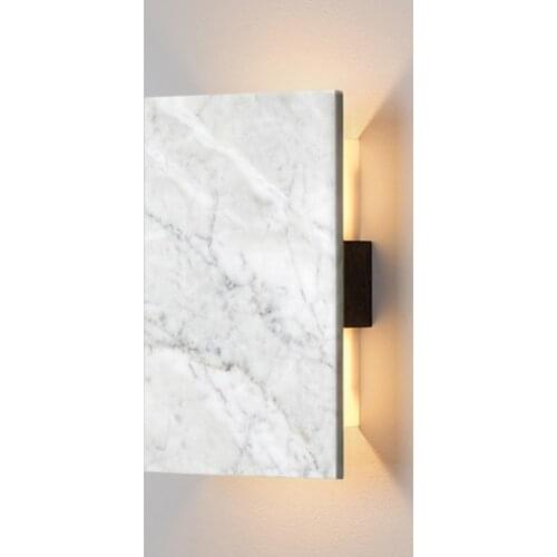 Nordic Modern Led Wall Lamps Art Moon Marble Shades Gold Metal Wall Lamps Sconce Living Room Bedside Bedroom Wall Lights