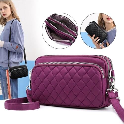 Women Messenger Bag Waterproof Nylon Shoulder Bags Casual Top-handle Ladies Handbag Travel Tote Womens Crossbody Bag