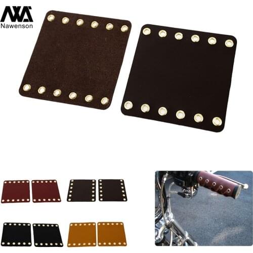 Universal Motorcycle Grips Hand Grip Covers PU Leather Handle Protector Handle Kit for 22mm Motorcycle Handlebar