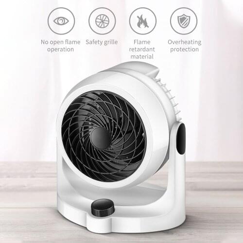 Winter Electric Space Heater Mini Fan Heater Desktop Home Radiator Heat Preservation Machine Remote Fast Heating Constant