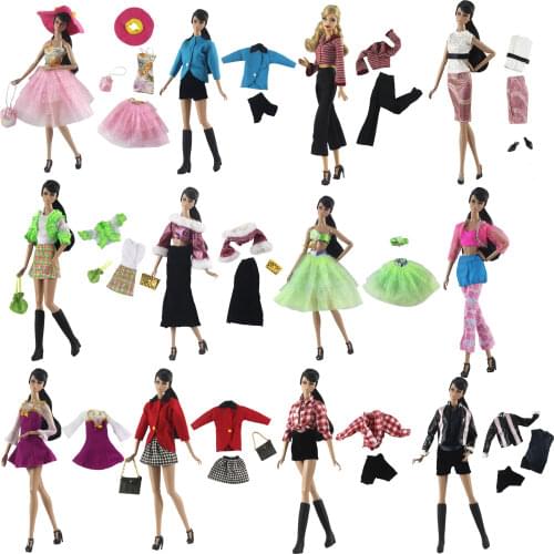 1 Set Doll Clothes 1:6 Scale Dress Outfit for 11.5 inch 30cm Doll Many Style for Choice Gifts for girls #3