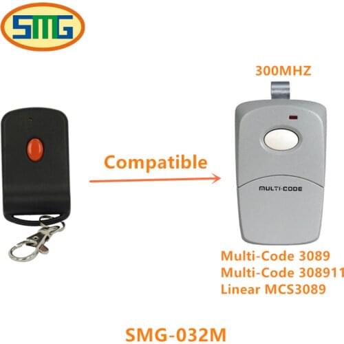 1pcs Free shipping Multi-Code 3089 MultiCode 308911 Linear MCS308911 Garage Gate Remote 300mhz