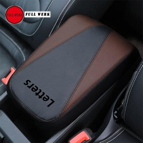 1pc Car Armrest Box Protection PU leather Cover for Skoda Kodiaq Interior Decoration Accessories Car-styling
