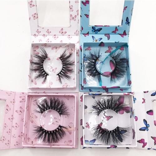 NEW 10 pcs butterfly square false eyelash packaging box fake 3d mink eyelashes boxes faux cils magnetic case lashes empty